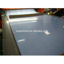 Hoja de 4 * 8 PVC, hoja rígida transparente gruesa del PVC de 1m m para la impresión en offset ULTRAVIOLETA